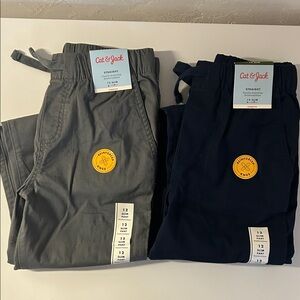 Cat & Jack Kids' Gray and Navy Casual Pants